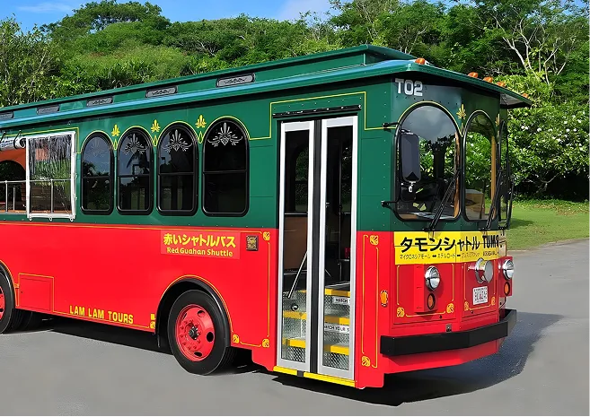 赤いシャトル・ショッピングシャトルバス停留所