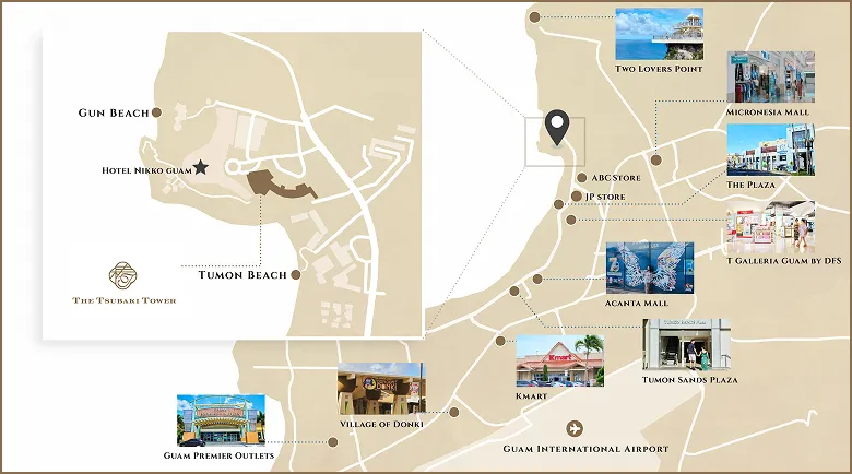 Tourist spot map
